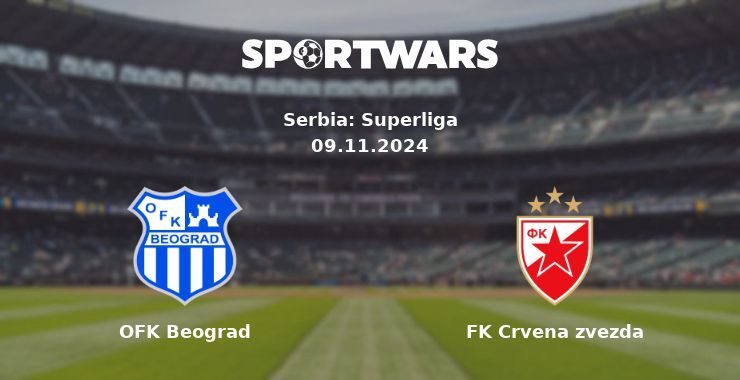 OFK Beograd — FK Crvena zvezda watch online for free 09.11.2024