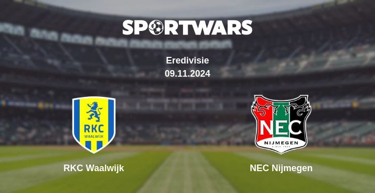 RKC Waalwijk — NEC Nijmegen watch online for free 09.11.2024