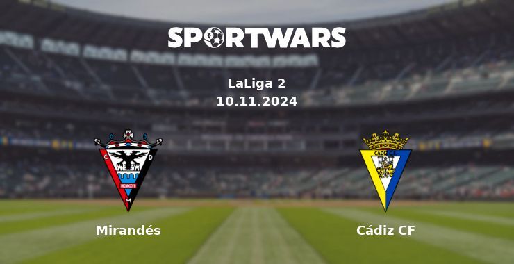 Mirandés — Cádiz CF watch online for free 09.11.2024