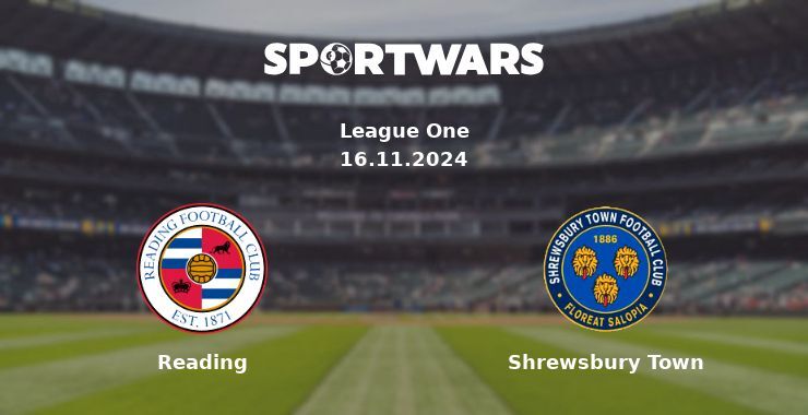 Reading — Shrewsbury Town watch online for free 16.11.2024