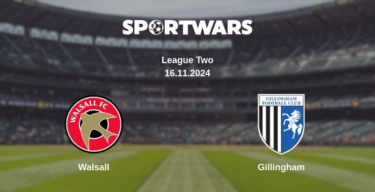 Walsall — Gillingham watch online for free 16.11.2024