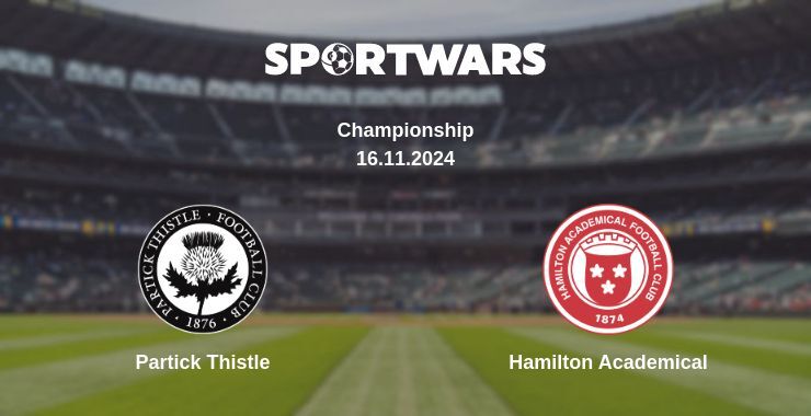 Partick Thistle — Hamilton Academical watch online for free 16.11.2024