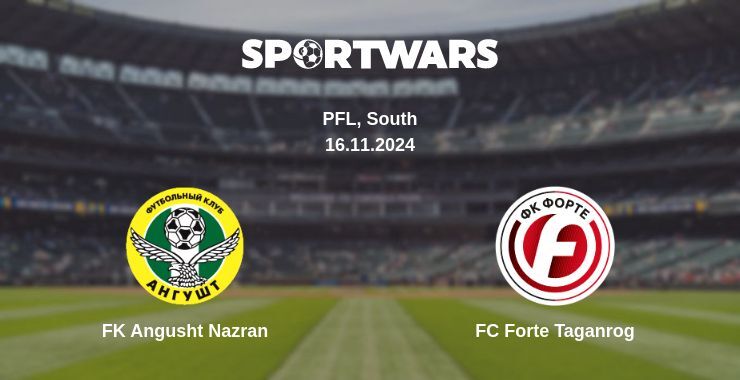 FK Angusht Nazran — FC Forte Taganrog watch online for free 16.11.2024