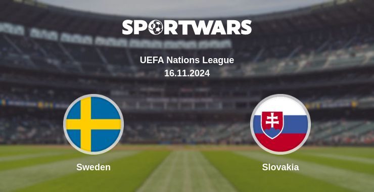 Result of the Sweden — Slovakia match, 16.11.2024