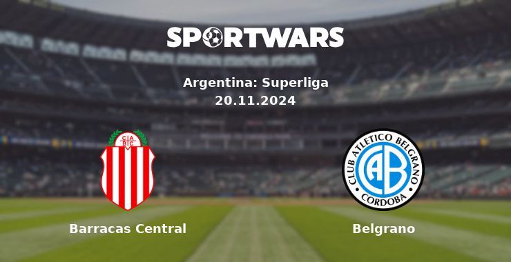 Barracas Central — Belgrano watch online for free 20.11.2024