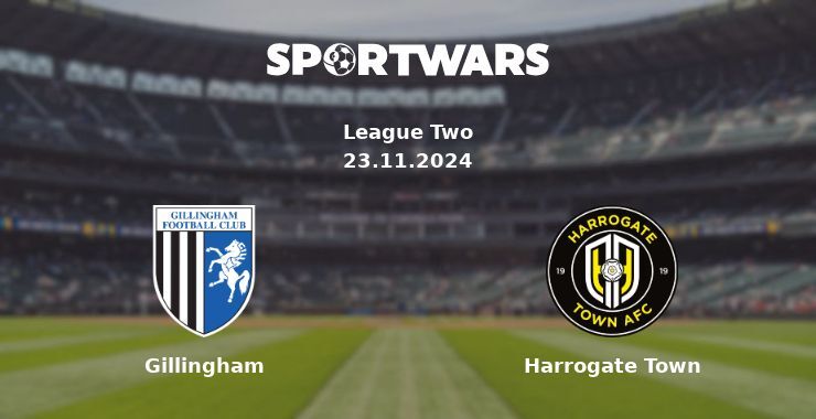 Gillingham — Harrogate Town watch online for free 23.11.2024