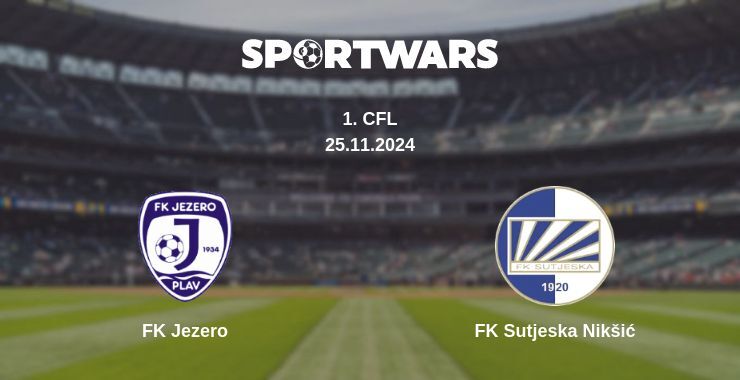 Result of the FK Jezero — FK Sutjeska Nikšić match, 25.11.2024