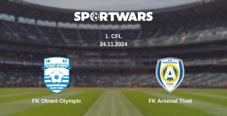 Result of the FK Otrant-Olympic — FK Arsenal Tivat match, 24.11.2024