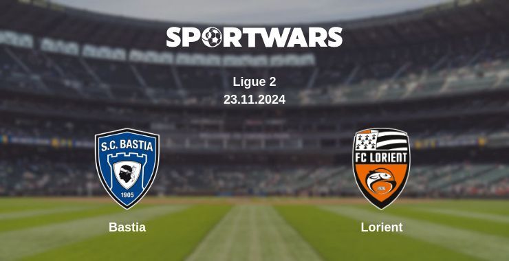 Bastia — Lorient watch online for free 23.11.2024