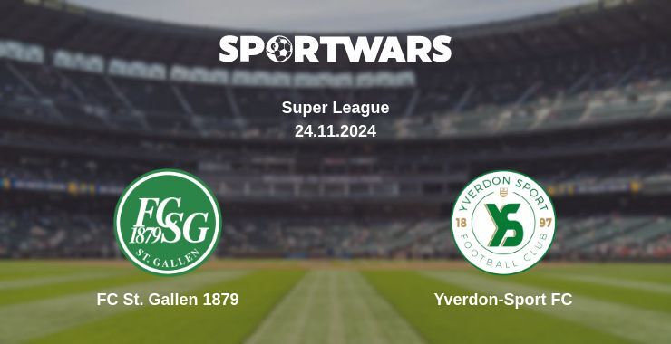 FC St. Gallen 1879 — Yverdon-Sport FC watch online for free 24.11.2024