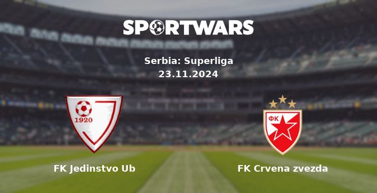 FK Jedinstvo Ub — FK Crvena zvezda watch online for free 23.11.2024