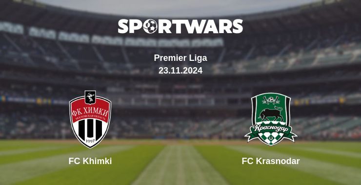 FC Khimki — FC Krasnodar watch online for free 23.11.2024