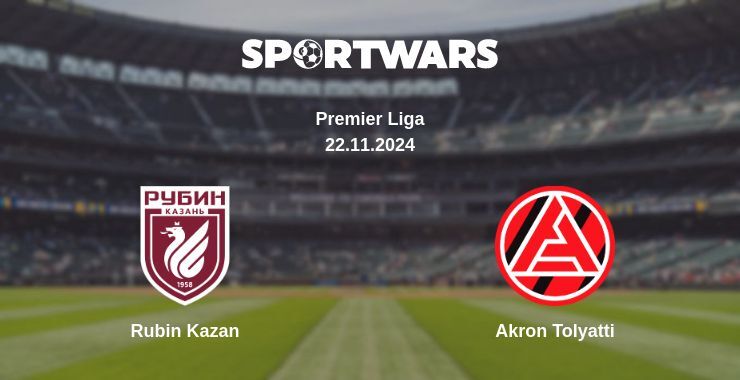 Result of the Rubin Kazan — Akron Tolyatti match, 22.11.2024