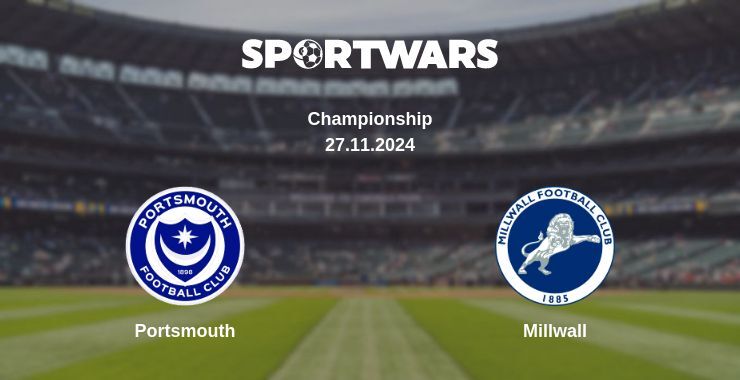 Portsmouth — Millwall watch online for free 27.11.2024