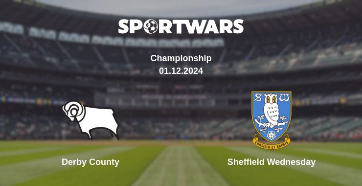 Derby County — Sheffield Wednesday watch online for free 01.12.2024