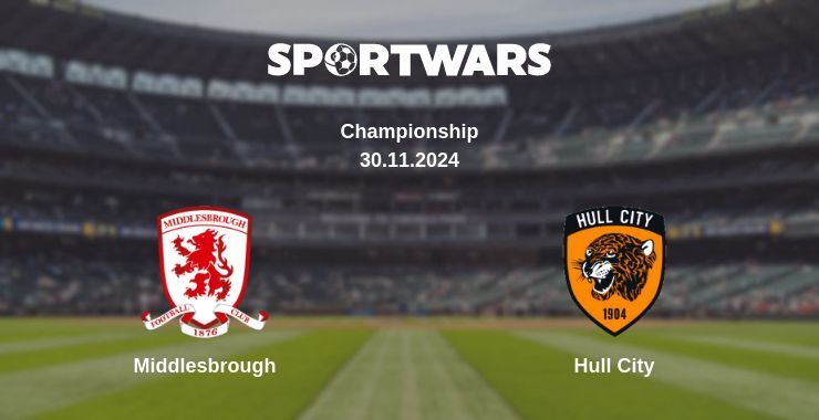 Middlesbrough — Hull City watch online for free 30.11.2024