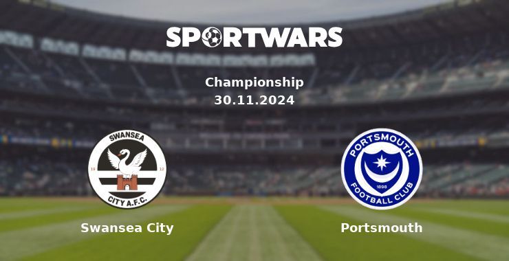 Swansea City — Portsmouth watch online for free 30.11.2024