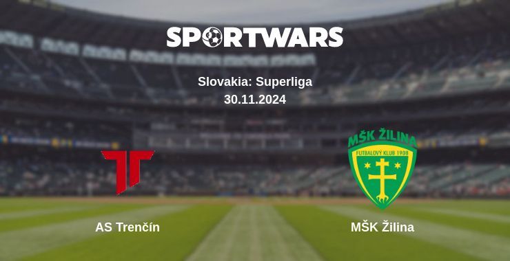 AS Trenčín — MŠK Žilina watch online for free 30.11.2024