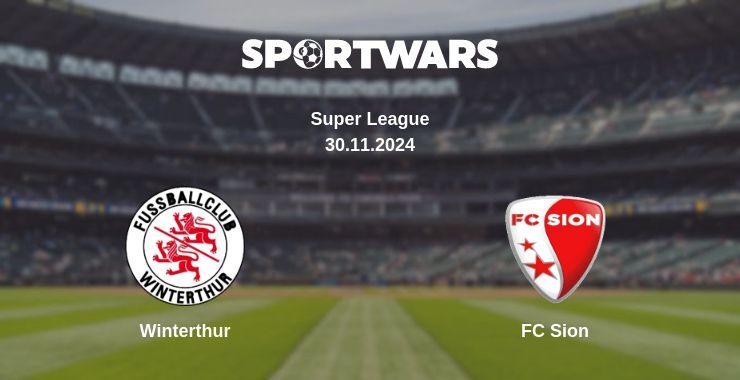 Winterthur — FC Sion watch online for free 01.12.2024