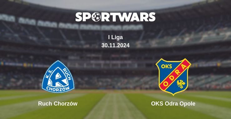 Ruch Chorzów — OKS Odra Opole watch online for free 30.11.2024