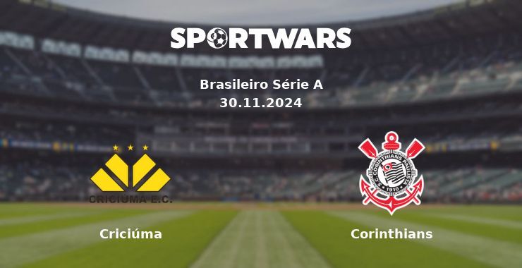 Criciúma — Corinthians watch online for free 01.12.2024