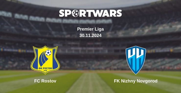 Result of the FC Rostov — FK Nizhny Novgorod match, 30.11.2024