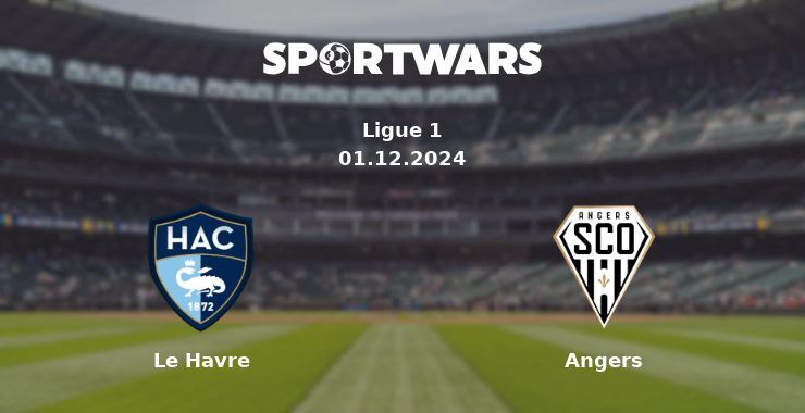 Le Havre — Angers watch online for free 01.12.2024