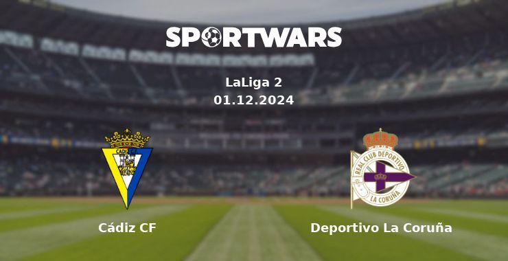 Cádiz CF — Deportivo La Coruña watch online for free 01.12.2024