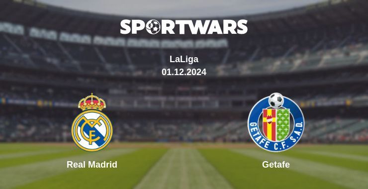 Real Madrid — Getafe watch online for free 01.12.2024