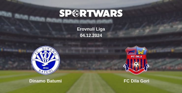 Result of the Dinamo Batumi — FC Dila Gori match, 01.12.2024