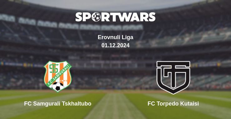 Result of the FC Samgurali Tskhaltubo — FC Torpedo Kutaisi match, 01.12.2024