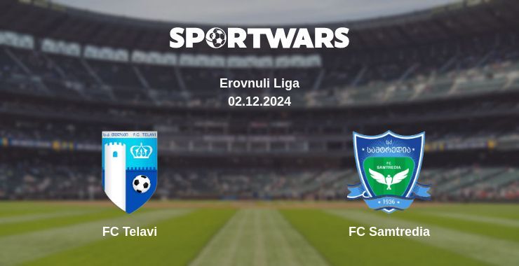 Result of the FC Telavi — FC Samtredia match, 02.12.2024