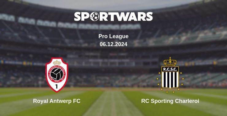 Royal Antwerp FC — RC Sporting Charleroi watch online for free 08.12.2024