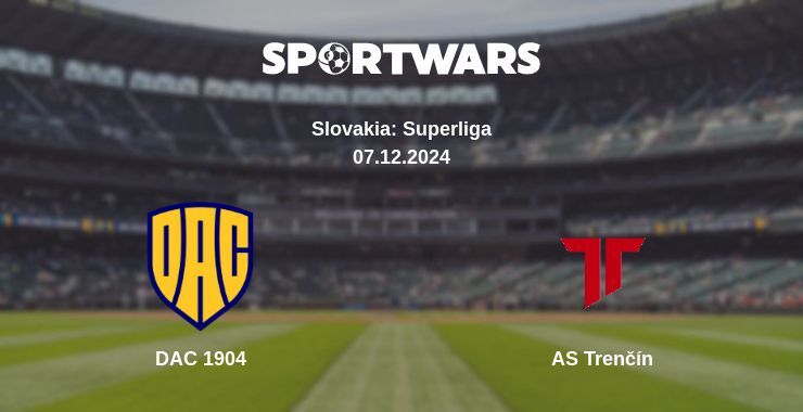 DAC 1904 — AS Trenčín watch online for free 07.12.2024