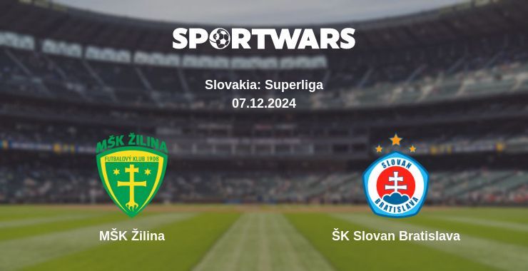 MŠK Žilina — ŠK Slovan Bratislava watch online for free 07.12.2024