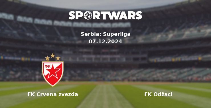 FK Crvena zvezda — FK Odžaci watch online for free 07.12.2024