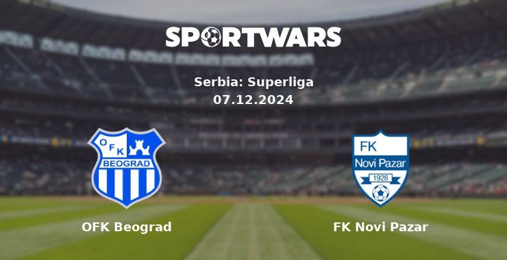 OFK Beograd — FK Novi Pazar watch online for free 07.12.2024