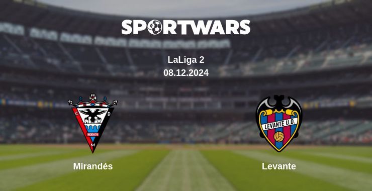 Mirandés — Levante watch online for free 08.12.2024