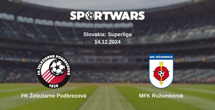 FK Železiarne Podbrezová — MFK Ružomberok watch online for free 14.12.2024