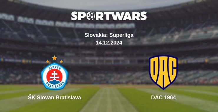 ŠK Slovan Bratislava — DAC 1904 watch online for free 14.12.2024