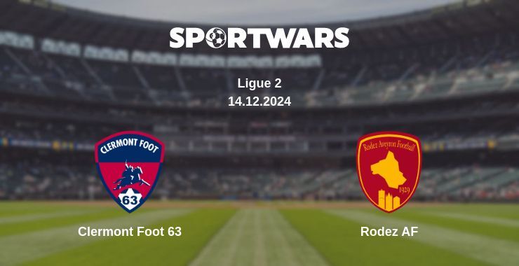 Clermont Foot 63 — Rodez AF watch online for free 14.12.2024