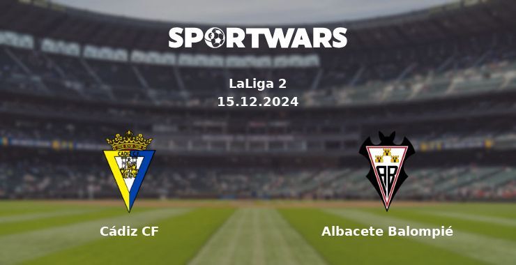 Cádiz CF — Albacete Balompié watch online for free 15.12.2024