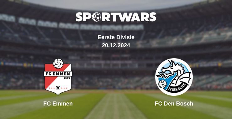 FC Emmen — FC Den Bosch watch online for free 20.12.2024