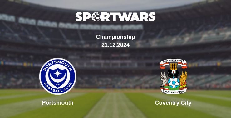 Portsmouth — Coventry City watch online for free 21.12.2024