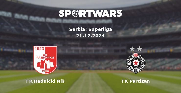 FK Radnički Niš — FK Partizan watch online for free 21.12.2024