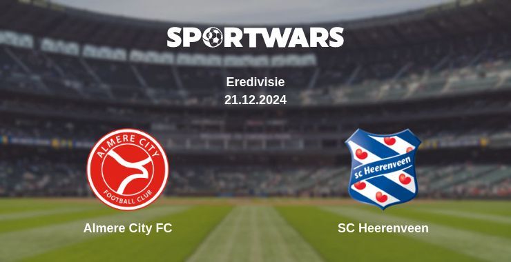 Almere City FC — SC Heerenveen watch online broadcast, 21.12.2024