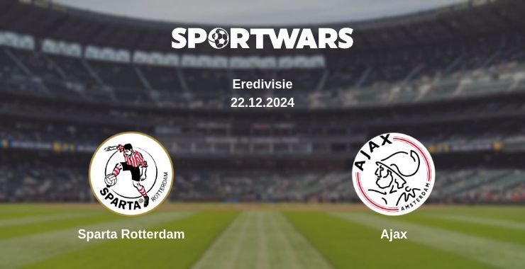 Sparta Rotterdam — Ajax watch online broadcast, 22.12.2024