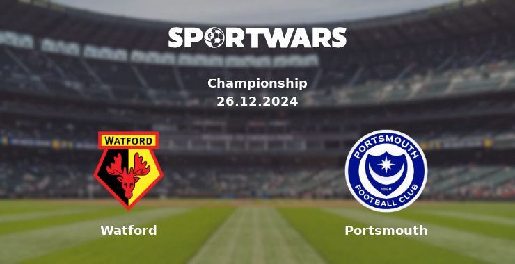 Watford — Portsmouth watch online for free 26.12.2024