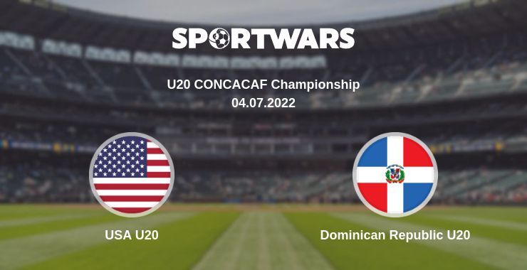 USA U20 — Dominican Republic U20 watch online for free 04.07.2022