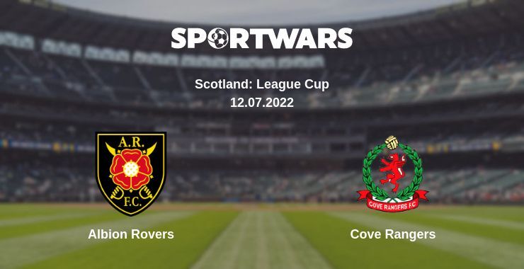 Albion Rovers — Cove Rangers watch online for free 12.07.2022